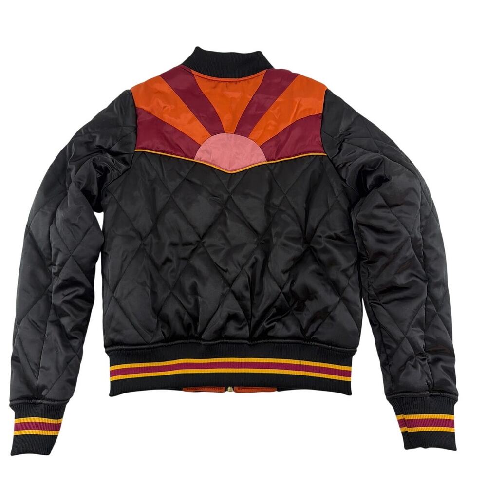 Classic Rock Couture Women's Black Rising Sun Bomber Jacket Size XS - Picture 6 of 10